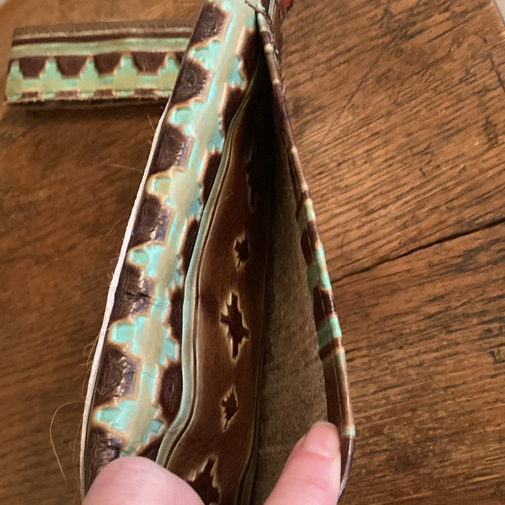 Merrick’s Custom Leather HOH/Leather Standard Wallet NWOT - Picture 7 of 8